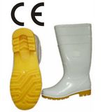 White PVC Safety Knee Work Boot for Food Industry (JMC-254E)