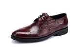 Italian Mens Leather Black Dress Shoes for Business Office