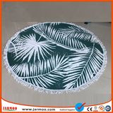 Multifunctional Printed Microfiber Round Beach Towel with Tassel