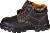 Cow Leather Steel Toe Cap Design Black Anti-Smashing Safety Shoes