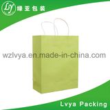 2017 White Kraft Paper Gift Bag, Shopping Bags for Garments Proromotion