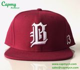 Maroon Wool Snapback Cap Hat Factory in China