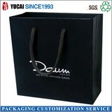 Facy Paper Shopping Bag Black Packaging Bag 2017 Hot Sale