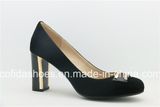 Classic Designs Metal High Heel Leather Women's Shoes