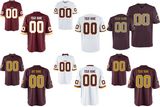 Wahington Elite Game Burgundy Team Color Customized American Football Jerseys