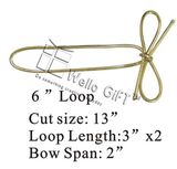 Cheap Gold Metallic Elastic Loop Strech Loop