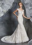 2018 Latest Design Vintage Sexy Ivory Lace Mermaid Wedding Dress