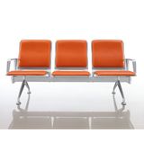 Yellow Color PU Cushion Metal Lounger Seating for Hospital Waiting Area