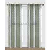 Elegant Design Light Color 100% Polyester Grommet Jacquard Curtain