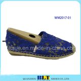 Women Hemp Rope Rubber Casual Shoes with Lace