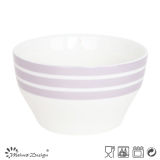 13cm Ceramic Bowl with Simple Decal Design