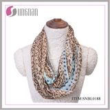 2016 Spring Fashion Leopard Pattern Sexy Women Infinity Scarf