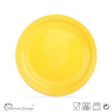 Yellow Glaze Stoneware Dinner Plate