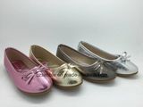 New Arrival PU Flat Ballet Shoes with Bowknot