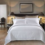 Plain White Satin Cotton Hotel Bed Linen/Duvet Cover