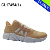 Women PU Leather Sports Walking Sneaker Shoes with EVA Sole