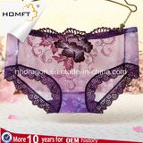 New Design Mesh Lace Embroidered Ladies Sexy Visible Unerpants