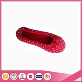 Cute Fashion Heart Print Lady Size Velour Slipper