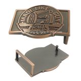 Brushed Anti Bronze Diecasting Zinc Alloy Man Buckle