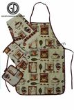 Colorful Custom Monogram Pattern Polyester Kitchen Artist Full Set Apron