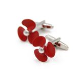 VAGULA Quality Fan Metal Shirt Gemelos Cufflinks (HLK35143)