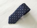 Men's High Quality Navy Colour Flower Design Jacqaurd Silk Neckties