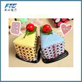 Microfiber Creative Cake Shape Towel Cotton Washcloth Wedding Gifts