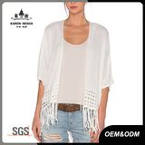 Ladies Fashion Boho Loose White Summer Cardigan