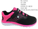 Mesh Sport Shoes Kid Shoes Velcro Stock Shoes