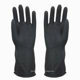 Long Latex Rubber Industrial Gloves Black Hand Gloves