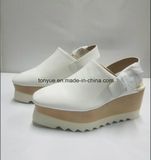 Lady Kid Leather Platform Sandals