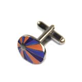 New Fashion Classical Mens Metal Custom Enamel Cufflinks