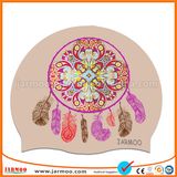 Advertising Full Color Soft Silicone Custom Printed Funny Swimming Cap