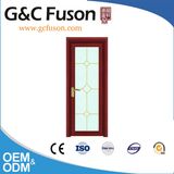 Red Sandal Wooden Color Aluminum Hinged Bathroom&Kitchen Door