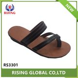 New PU Men Slipper Fashion Black Outdoor Slipper Sandal