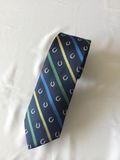 Yarn Dyed Silk Logo Ties