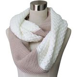 Women Fashion Acrylic Cashmere Pashmina Knitted Winter Infinity Scarf (YKY4186)