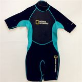 Short Neoprene Surfing Wetsuit with Nylon Fabric (HX15S30)