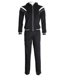 Custom Cotton Polyester Mens Sportswear Slim Fit Plain Training Tracksuit