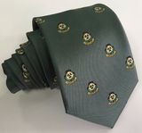 Woven jacquard Microfiber Logo Tie (L078)