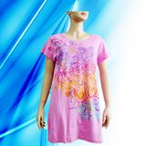 100% Cotton Lady's Screen Print Nightdress