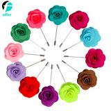 Fashion Men Rose Floral Lapel Stick Brooch Pin