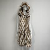 Faux Fur Long Hooded Coat