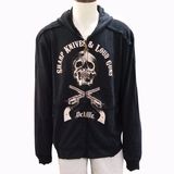 Discharge Print 100% Cotton 220 GSM Jackets with Hoodies