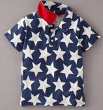 2015 Summer Lated Design Children's Cotton Boy Polo T-Shirts with Full Print