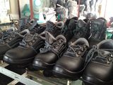 Leather Safety Shoes with Steel Toe Cap and Plate S2 Footwear Anti-Static and Insulative with Ce En20345