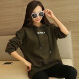 Women Long Sleeve 80% Cotton 20% Polyester Leisure Apparel Print Hoody