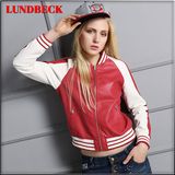 New Fashion PU Jacket for Women Sport Clothing