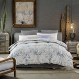 Goose Duck Down Comforter Chinese Bedding Print Flower