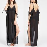 Fashion Women Sexy Slim V-Neck Bandage Backless Slip Dress